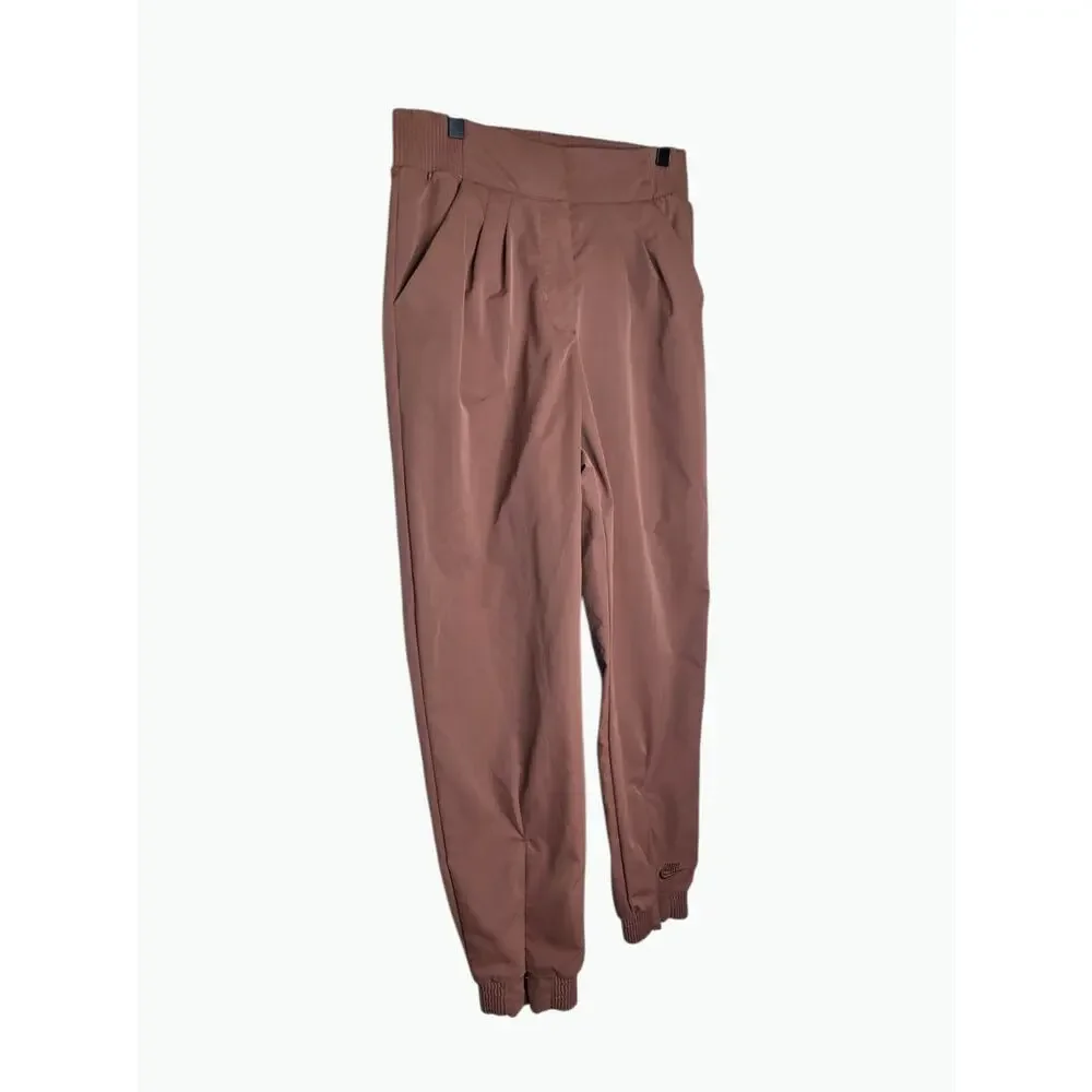 Nike Dri-FIT Tech Pack High Waisted Trousers Tan Brown Women's Small
